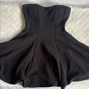 Black Strapless Dress SMALL